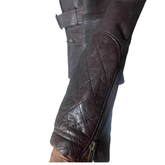 BLACK RIVET GENUINE LEATHER JACKET - Picture 3 of 4